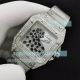 Iced Out Cartier Santos 100 Swiss Replica Watch Silver Diamonds (4)_th.jpg